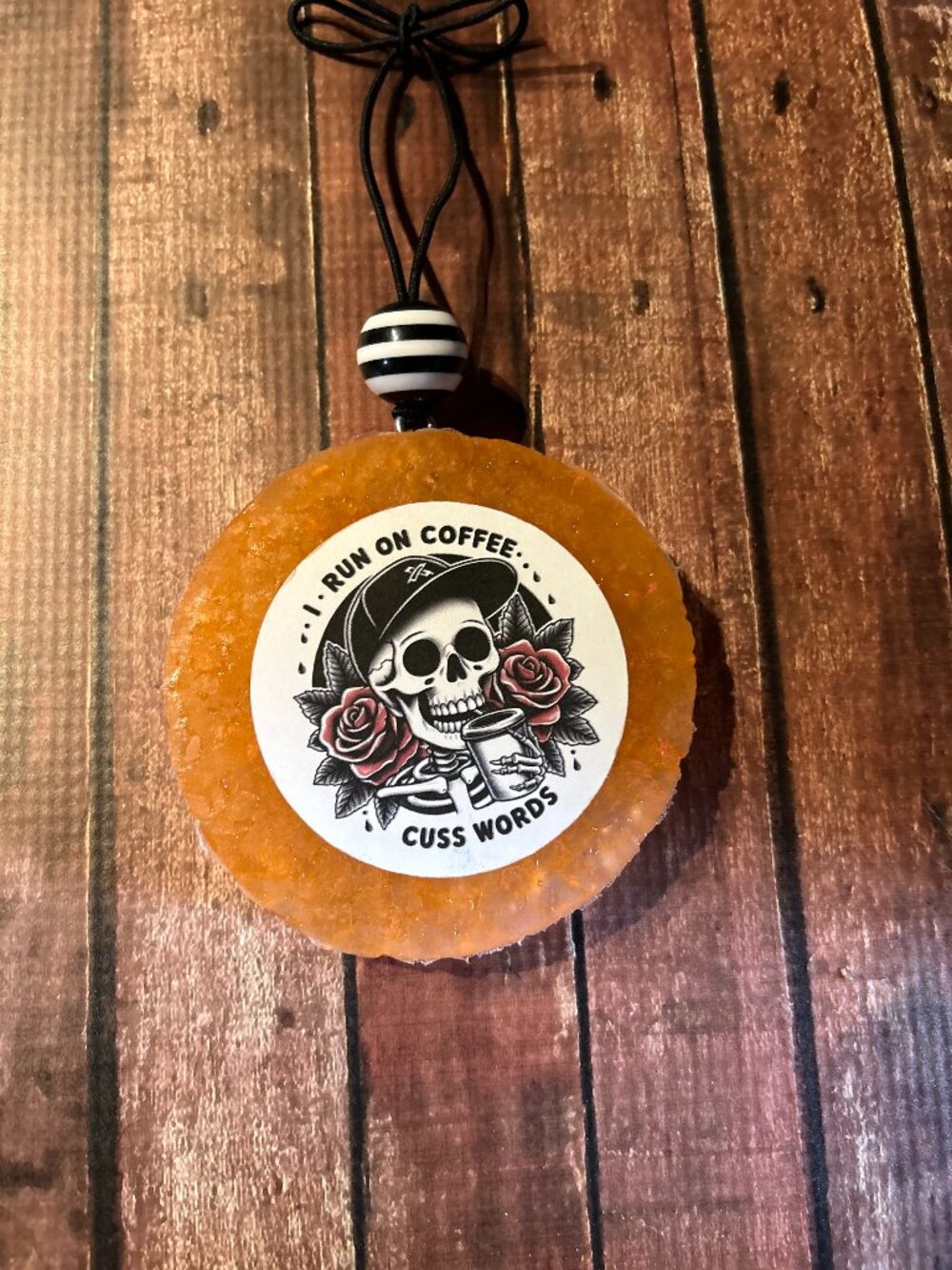 Run On Coffee Car Freshie